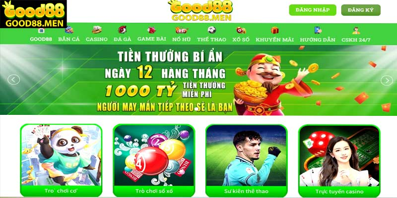 Tại sao nên chơi cược ở nhà cái uy tín Good88 com?