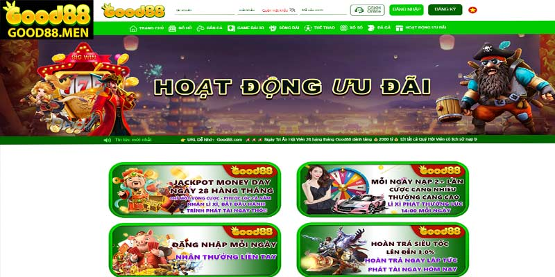 Một số hệ thống game đang được nhà cái uy tín Good88 com phát triển